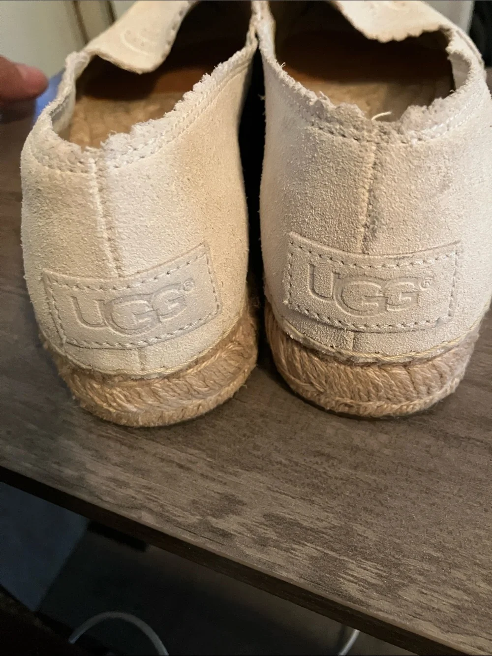 UGG Women's Cream Suede Espadrille Slip-On New without tags